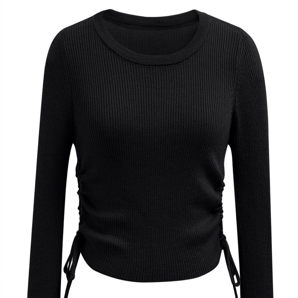 Zara Textured Drawstring Longsleeve